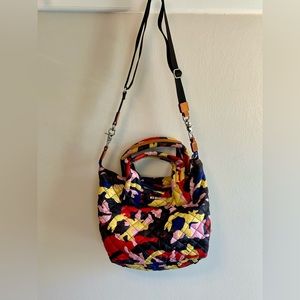 MZ Wallace Small Multicolor Camo  Quilted Crossbody Bag